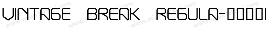 Vintage Break Regula字体转换
